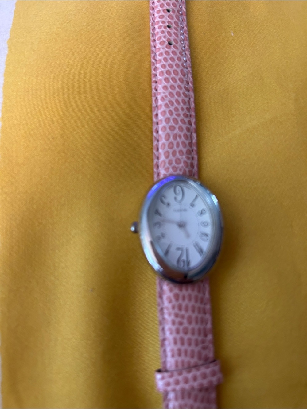 Pink Lizzard Leather Strap Quartz Women's Watch - Picture 6 of 8